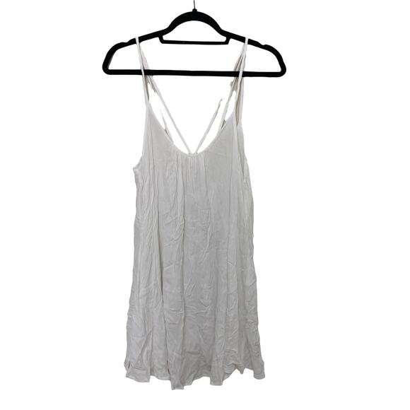 Roxy strappy white sun dress / swim cover-up size S - Picture 14 of 14